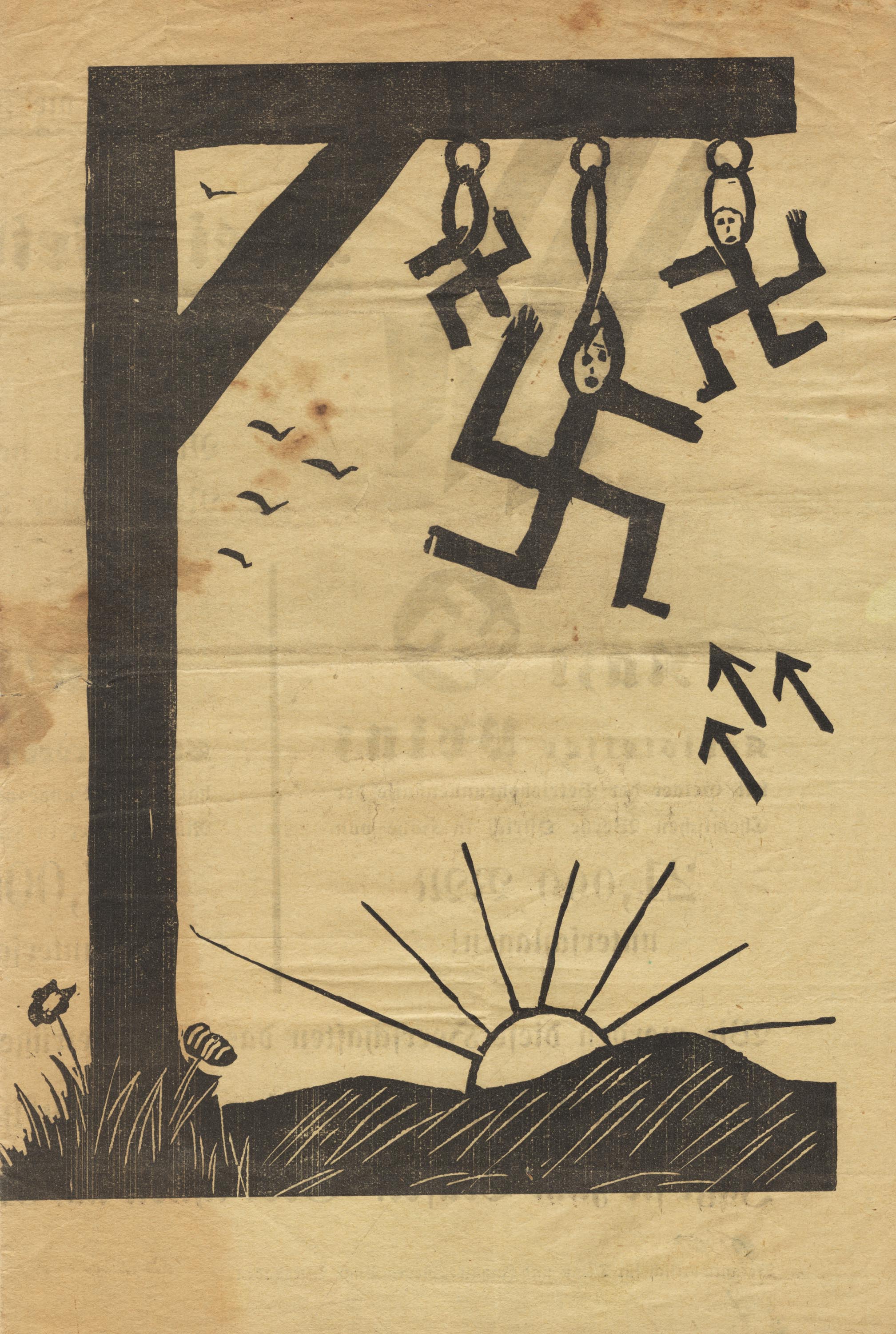 Deckblatt eines von Georg Buch zur Reichstagswahl am 31. Juli 1932 erstellten antinazistischen Aufrufs